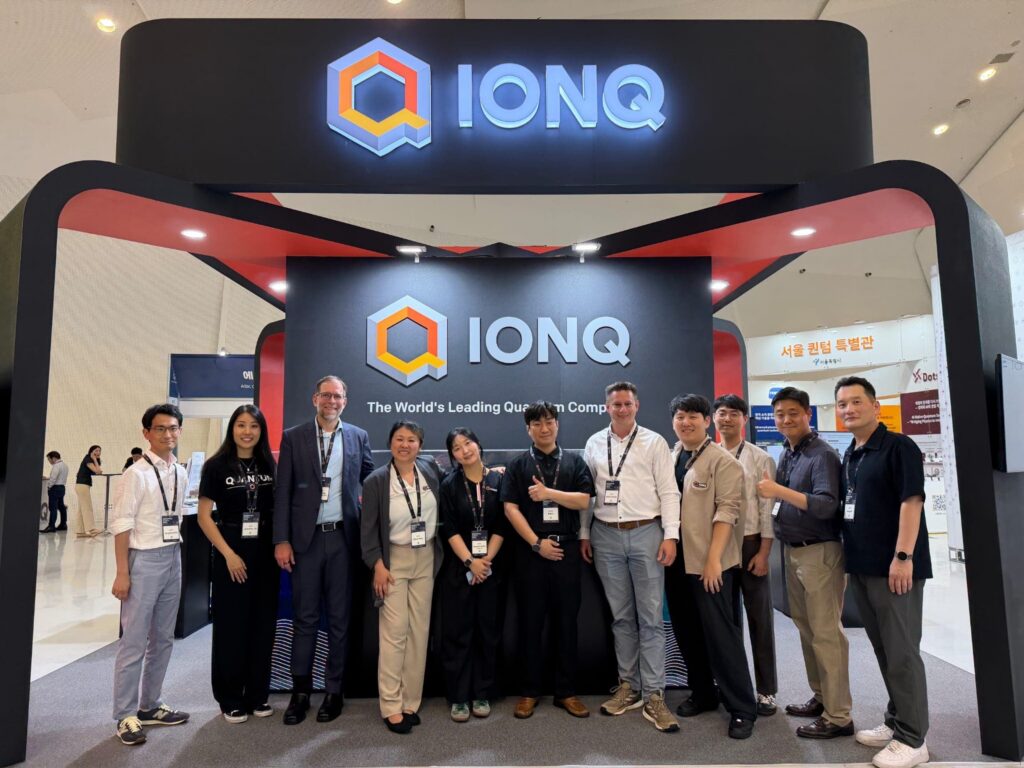 IonQ team at the stand